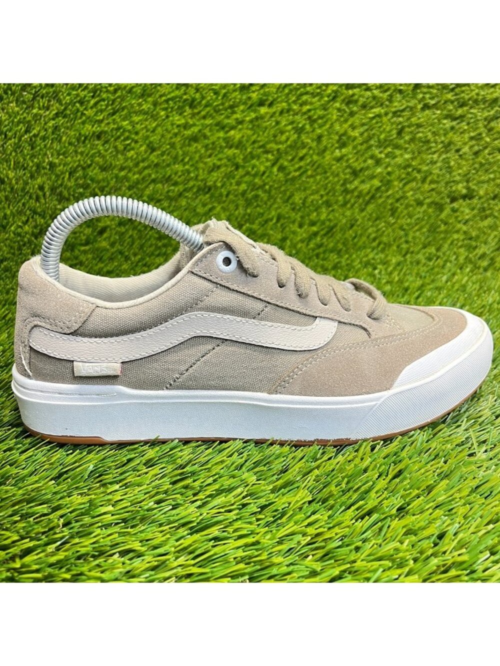 Vans Berle Pro Mens Size 7.5 Desert Taupe White Casual Skate Shoes Sneakers